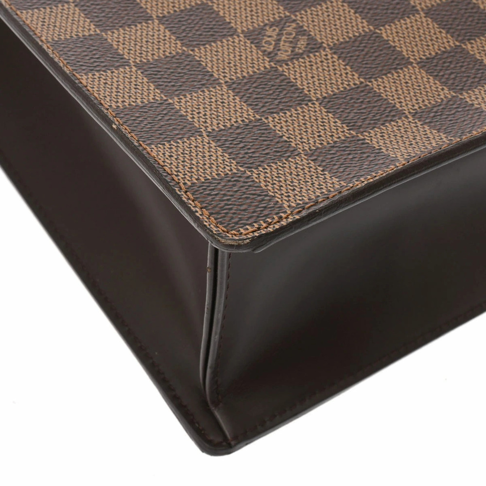 LOUIS VUITTON Damier Venice Tote Bag Brown Canvas Handbag - Picture 6 of 11